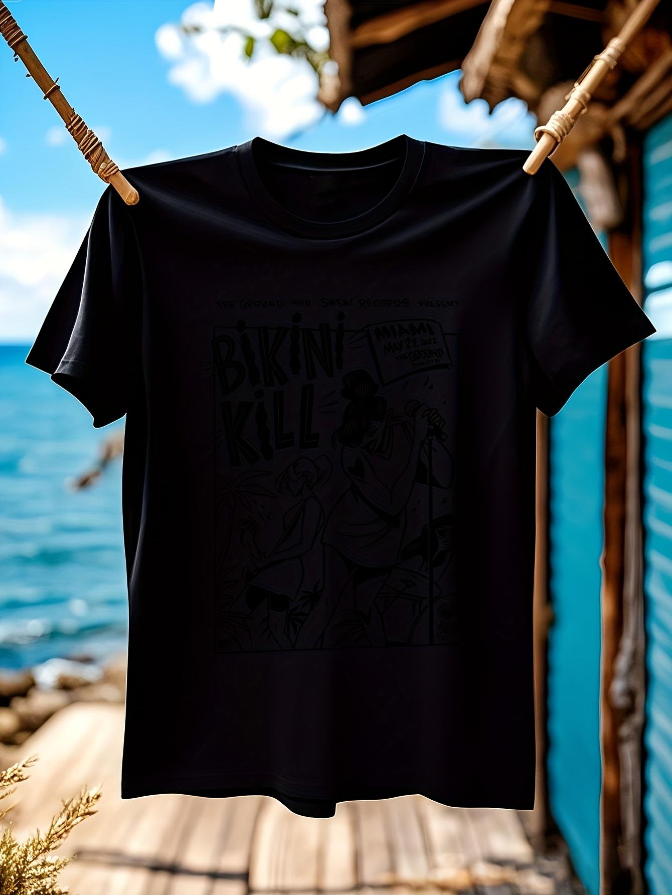 Vintage Bikini Kill Graphic Tshirt White Cotton Crew Neck... M