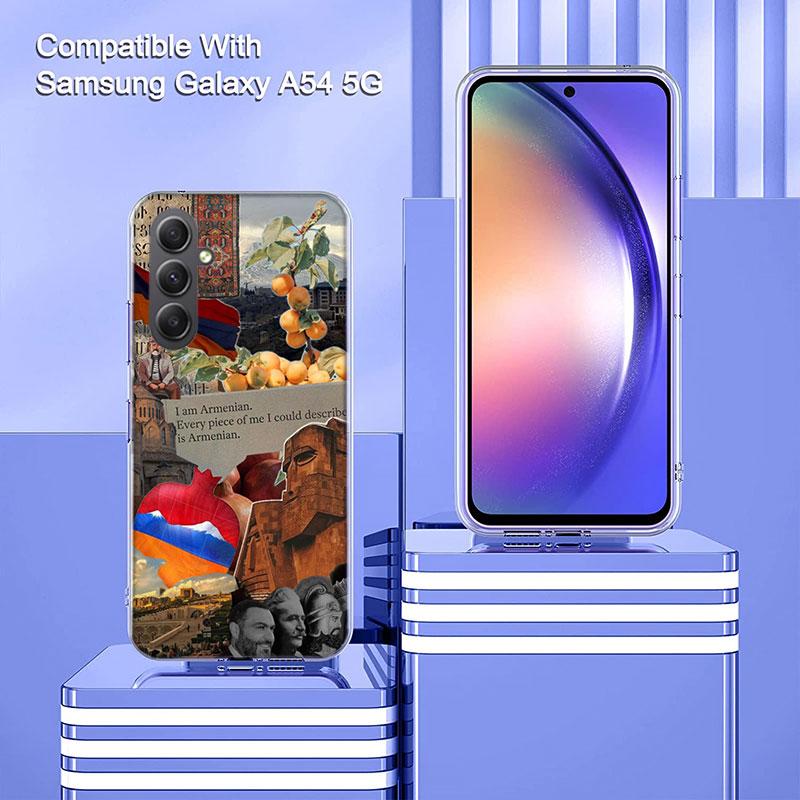 Armenia Flag Passport ART Phone Case for Samsung A16 A26 A36 A56 A17 A37 A57 A07 A06 A02S A03 A04S A05S Galaxy Note 20 10 A50S A