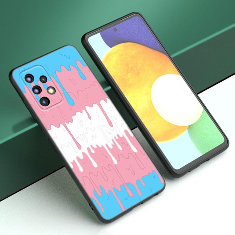 Pastell Kawaii Schmelzen Lesben Stolz LGBTQ Fall Für Samsung A21 A30 A50 A52 S A13 A22 A32 A53 A73 5G A11 A12 A31 A51 A70 A71 A72