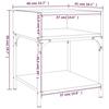 VidaXL Tables de chevet 2 pcs chêne sonoma 40x41x50 cm bois ingénierie 825876