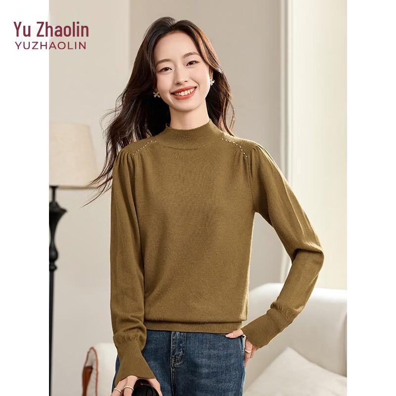 YUZHAOLIN Women's Autumn/Winter High-Neck Knit Sweater