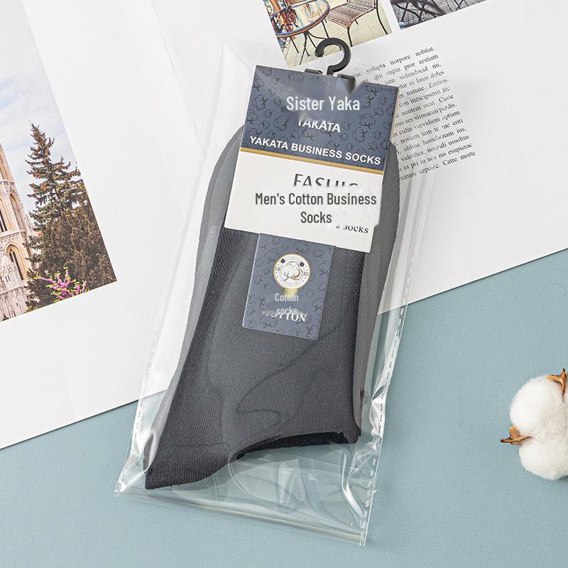 

Мужские антибактериальные хлопковые носки средней длины для бизнеса - Новая коллекция осень/зима One Size тёмно-синий