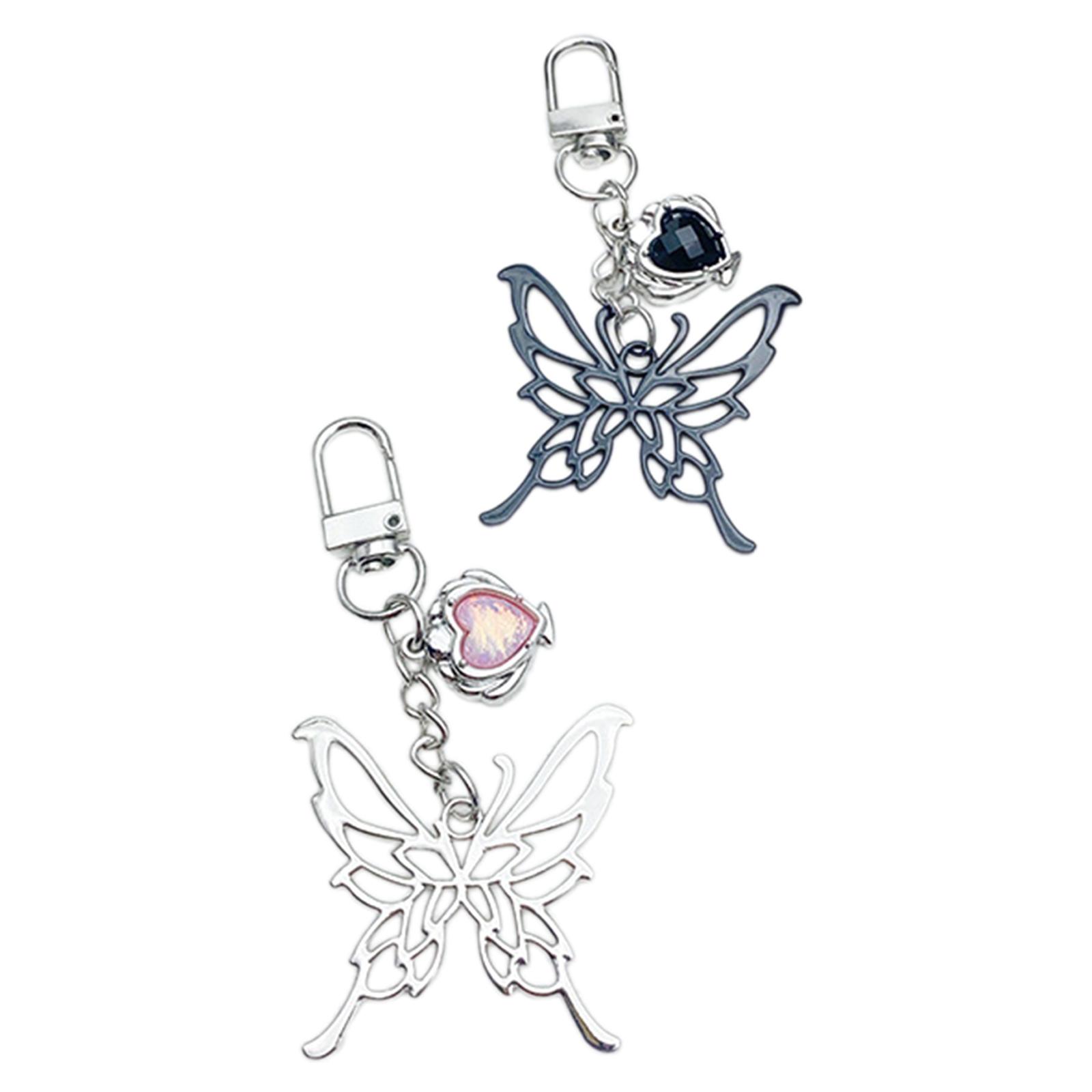 

Элегантный брелок-подвеска в виде бабочки в форме сердца, модный металлический брелок-подвеска в виде сумки для женщин и любителей модных аксессуаров A