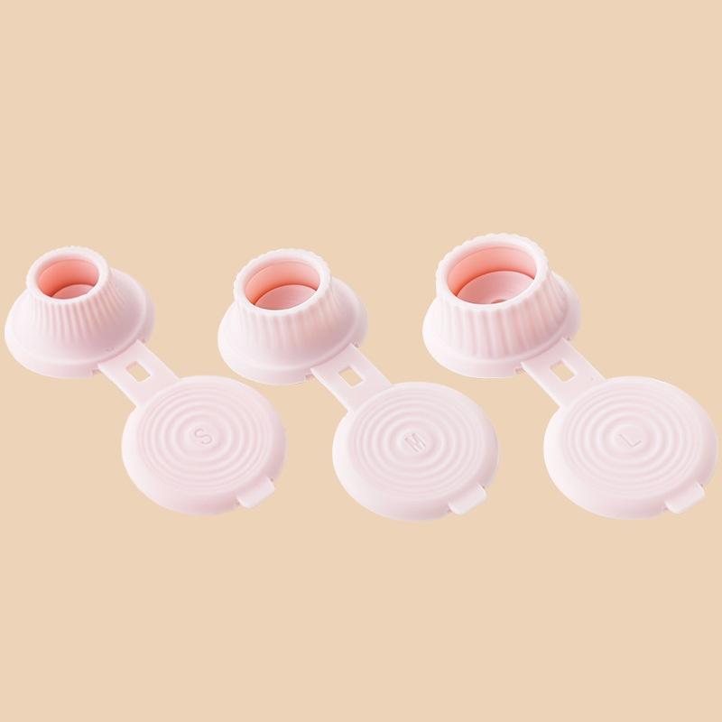 Inverted Bottle Caps Inverted Caps Flipping Bottle Set 3Pcs 3 Sizes Adapters Transfer Connector Get Every Drop Out Of Lotions
