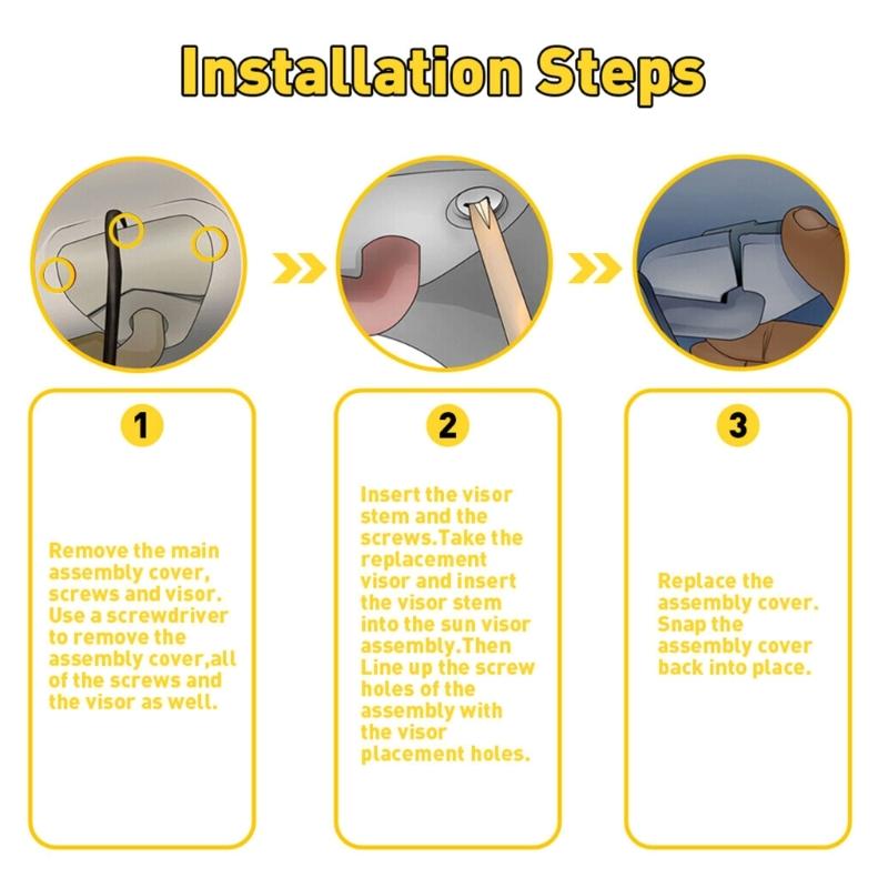 Left Driver Side SunVisor for CX-9 2010-2015 TDY169320 Sunvisor Sunshield Auto Interior Accessories Repair Part Gray