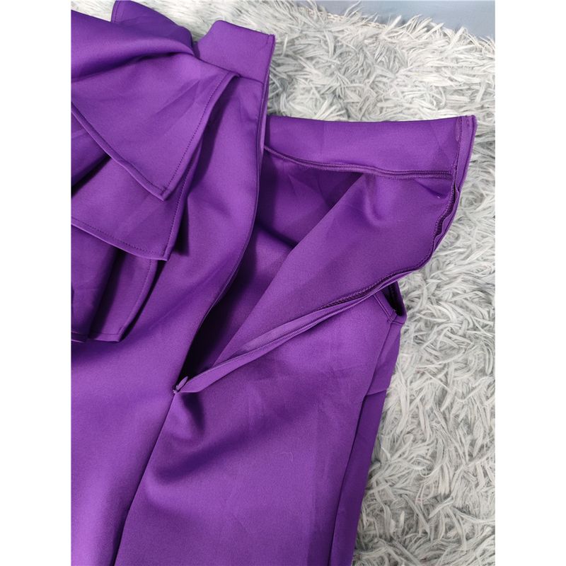 Foreign Trade Order Super High Texture Frill Design Slim fit Flattering Dress Light Space Cotton Skirt Formal Dress Long dress