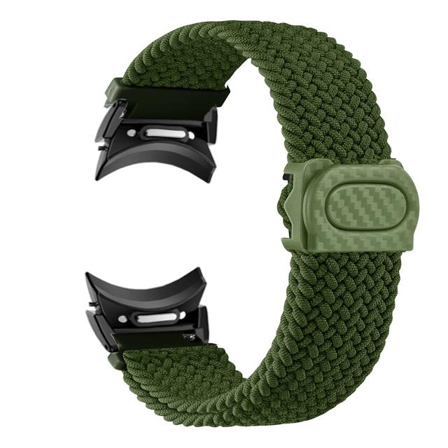 No Gaps Braided Band For Samsung Galaxy Watch 6 4 Classic/5 Pro/44mm 40mm 47mm 43mm Correa Nylon Bracelet Galaxy Watch 6 Strap