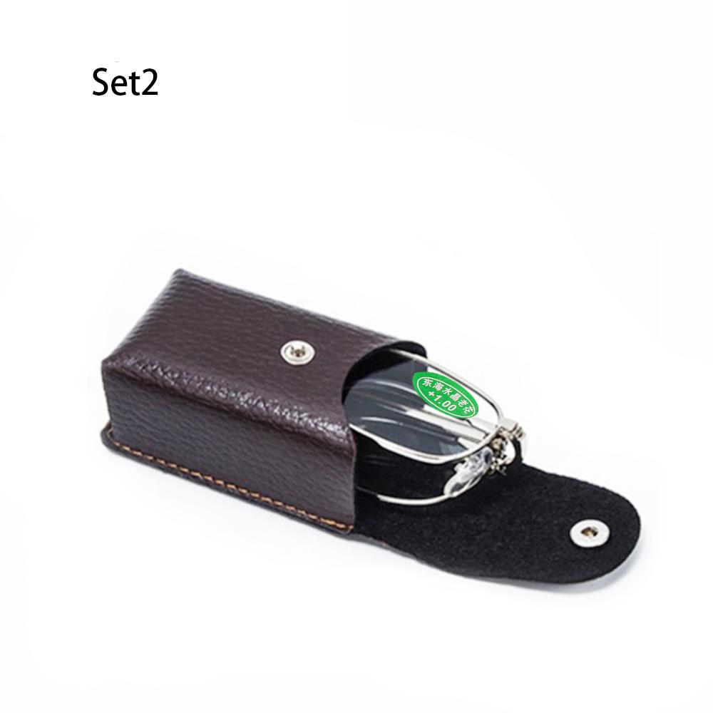 Foldable Reading Glasses Folding Hyperopia Men Women Metal Classic Style Digital Device Reading glasses with case 10 15 20 25 30 35 40