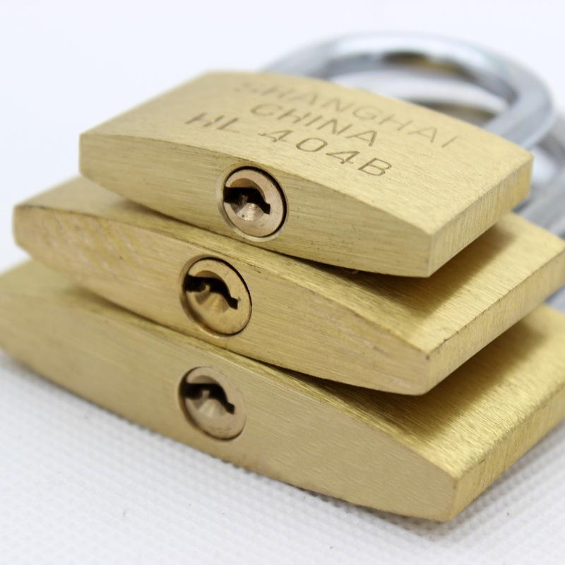 Copper Padlock Small Locks for Luggage Case Locker Home Improvement Hardware 20mm 25mm 30mm 40mm 50mm Include 3Keys 4