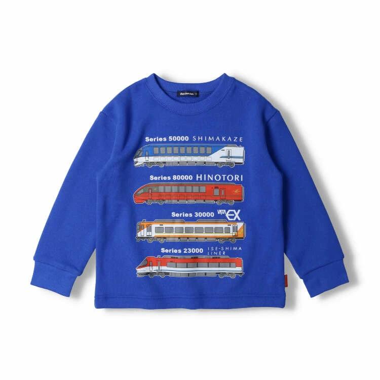 [Children's Clothing] Moujonjon (Moojeongjeong) Made In Japan Kintetsu Railway Printed Fleece Sweatshirt 100cm-130cm F50608