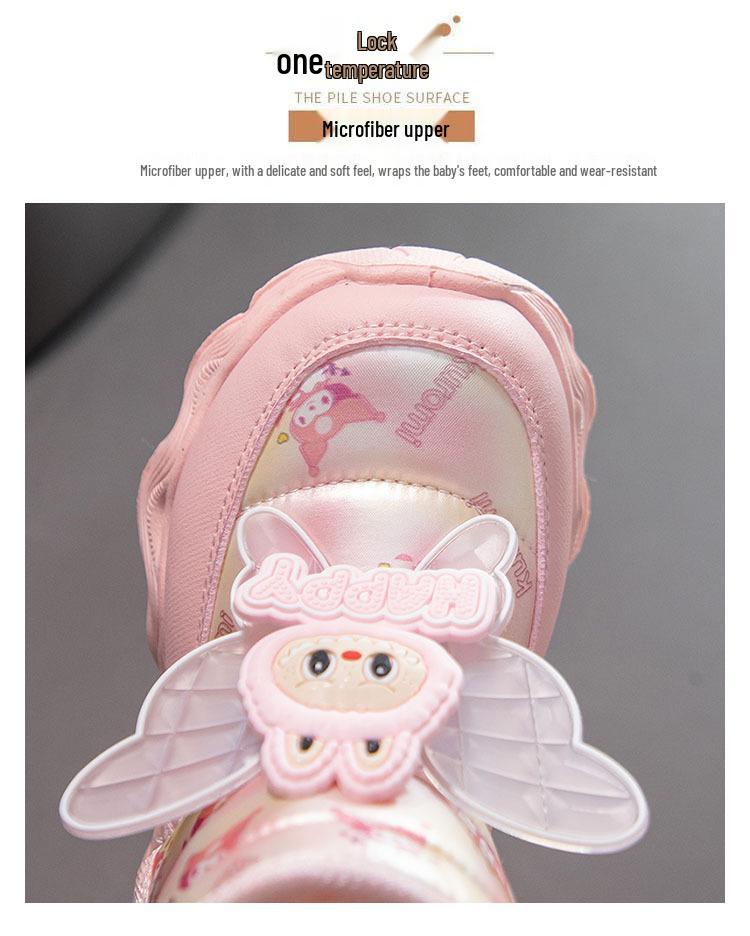 Mädchen Winterstiefel 2025: Wasserdichte, rutschfeste Schneestiefel mit Plus-Samt für Wärme, Lederoberfläche, mittlere und große Größen.