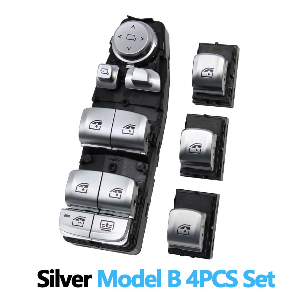 Electrical Power Chrome Master Window Switch Control Button Regulator For BMW 3 5 7 X3 X4 F30 F35 F25 F26 F07 F10 F18 F01