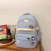 Girls Block Color Schoolbag Female Junior High School Students Backpack Grade Three To Five and Six Backpack