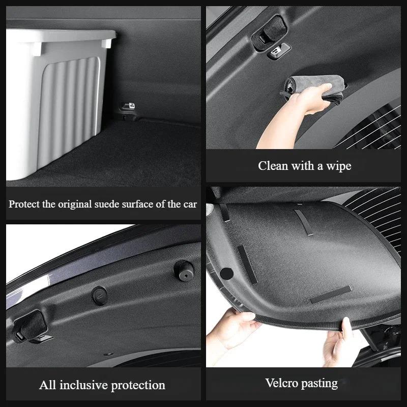 For Tesla Model Y Juniper 2025 Trunk Tailgate Mat TPE Trunk Protector Mat Interior Door Car Trunk Protective Panel Accessories