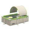 Qianyu 2.6m Rectangular Swimming Pool Set with Canopy