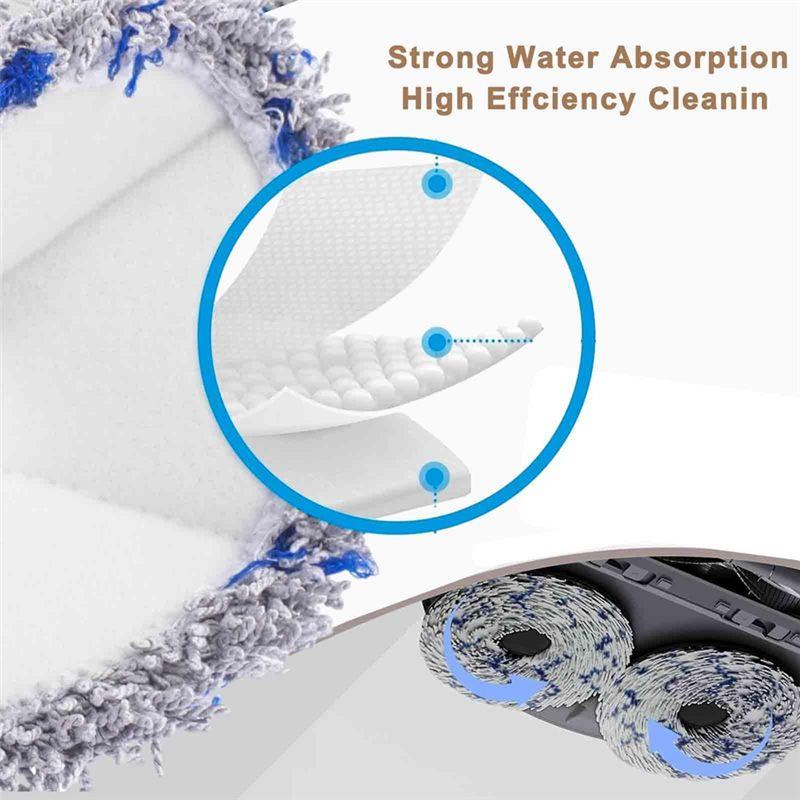 AEE4-Accessories For Ecovacs Deebot X1 TURBO /OMNI Robot Vacuum Cleaner Parts Brushes Brush HEPA Filter Mop