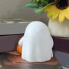Ghost Pumpkin Figurine Halloween Miniature Figurines Mini Lovely Cartoon Pumpkin Ghost Ornaments Home Office Desk Decor