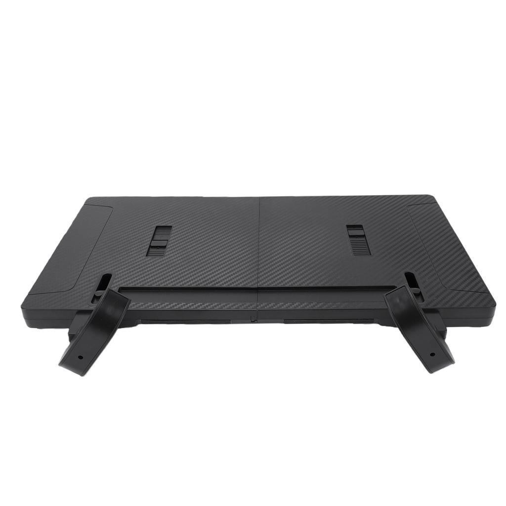2-in-1 Auto-Lenkrad-Schreibtisch Sitzspalt-Organizer-Tablett Faltbar Verstellbar Karbonfaser-Optik Tisch für Laptop Essen
