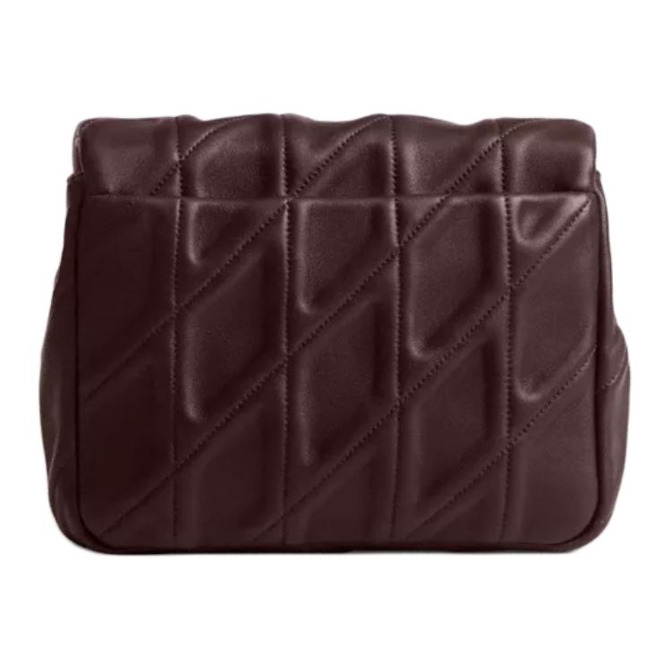 Coach Tabby 17 Logo Zip Closure Napa Leather Crossbody Shoulder Bag Small Women Bags Burgundy CW628-B4MER