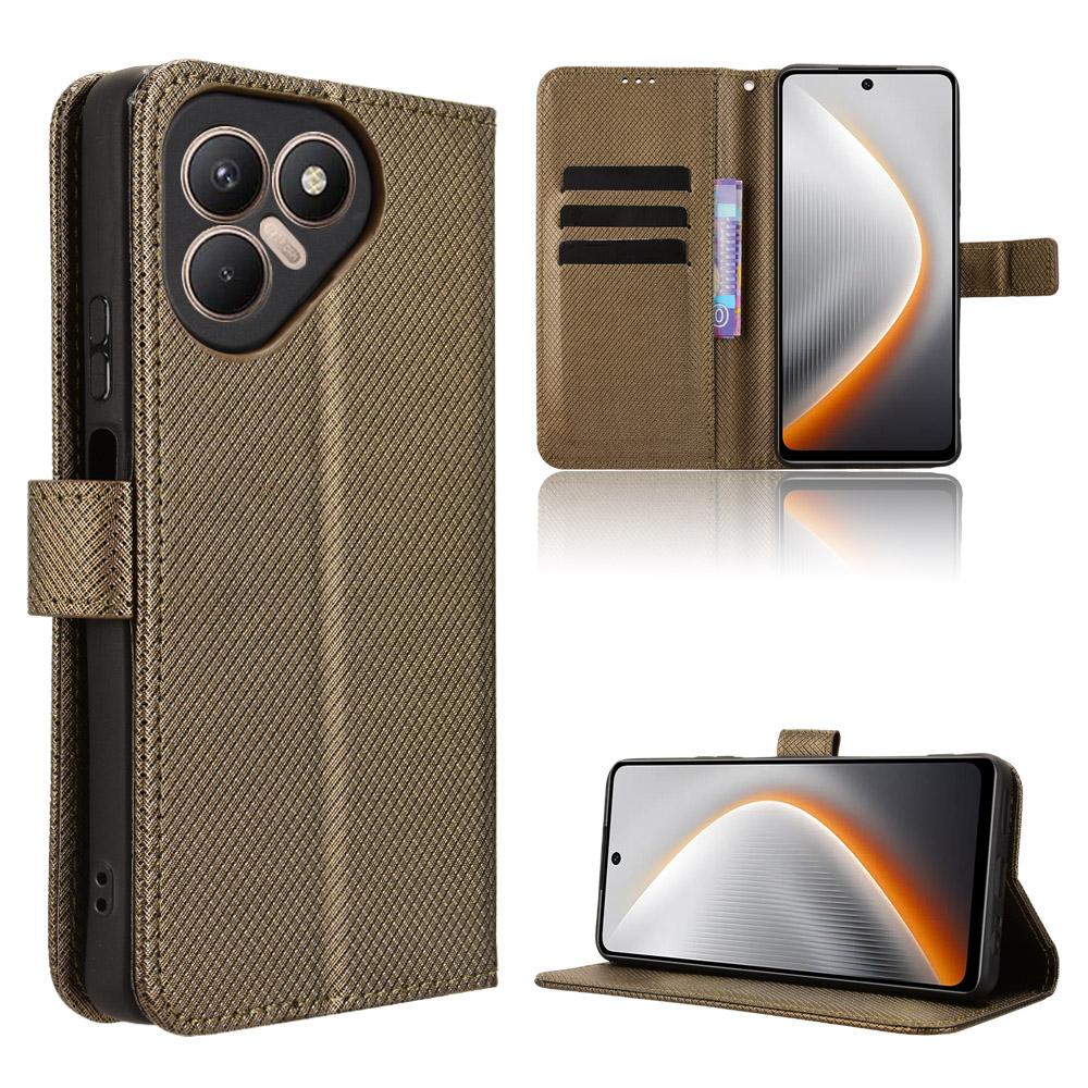 Flip Cases for Tecno Pova 7 PU Leather Full-Body Protection With [RFID Blocking] Shockproof Durable Retro Phone Case