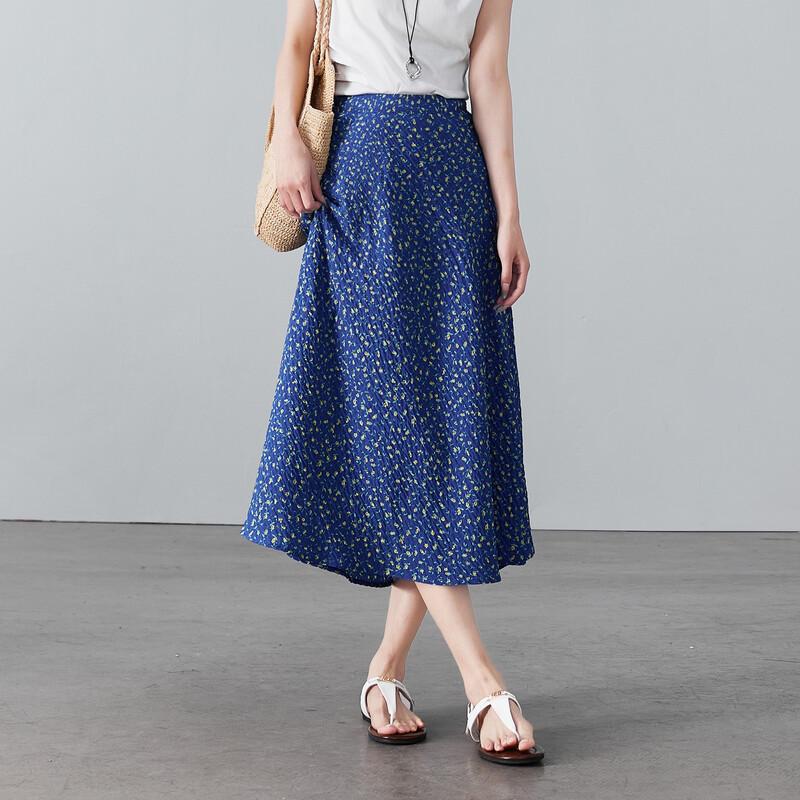 SOFSIL French Floral High-Waist A-Line Skirt 28/L