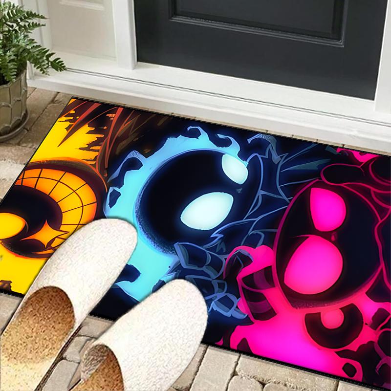 Cup-head And Mugman Adventure Office Rug Chair Mat, Game Carpet, Suitable for Front Door, Bedroom, Living Room, Desk, Holiday Gift