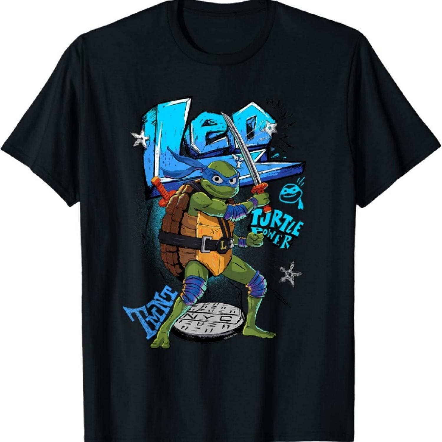 

Teenage Mutant Ninja Turtles Mutant Mayhem Leo Turtle Power T-Shirt XXXXXL різнокольоровий
