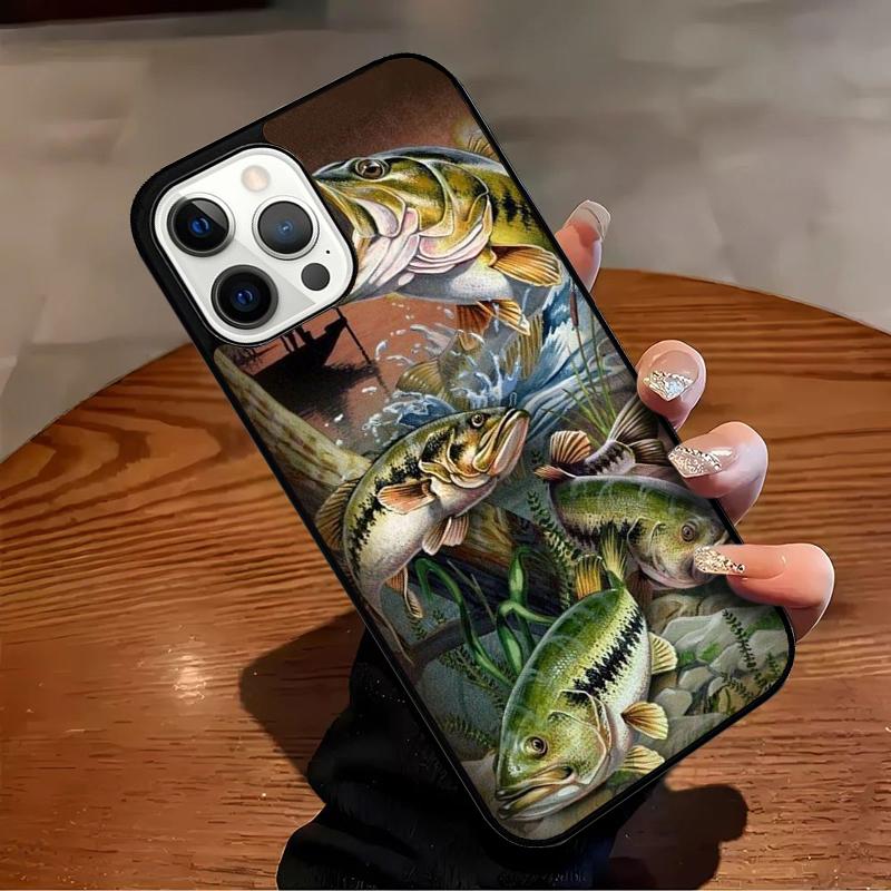 

Fishing Painting Phone Case For iPhone 17 Air 16 15 14 13 12 11 Pro Max Max Plus Bumper Case Cover iPhone 11pro