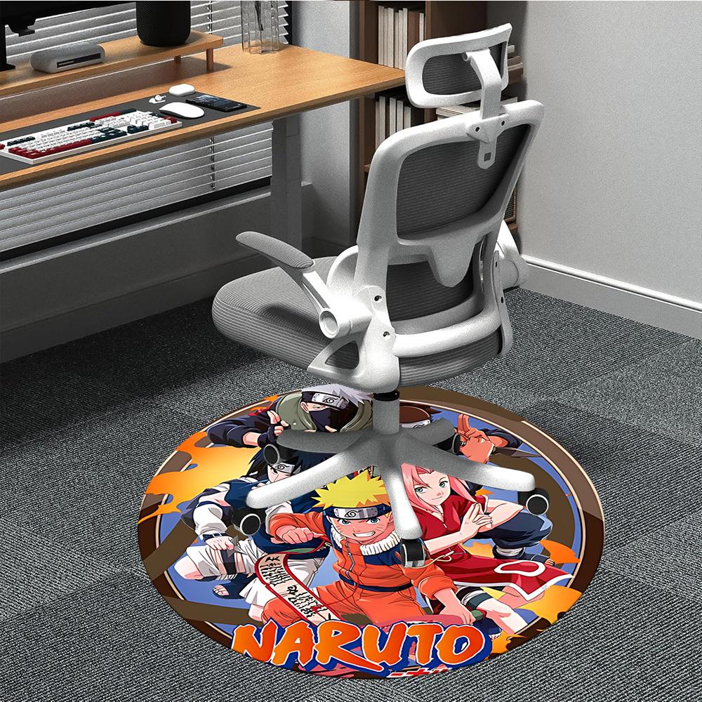 1pc Naruto Characters Office Round Area Rug, Under Office Chairs Bedroom Living Room Home Decor, Room Decoa1022160