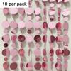 Runde Paillettenform Pailletten Hängende Folienvorhänge 100cm Länge 10 Stück Menge Paillettenperlenketten Kunststoffmaterial