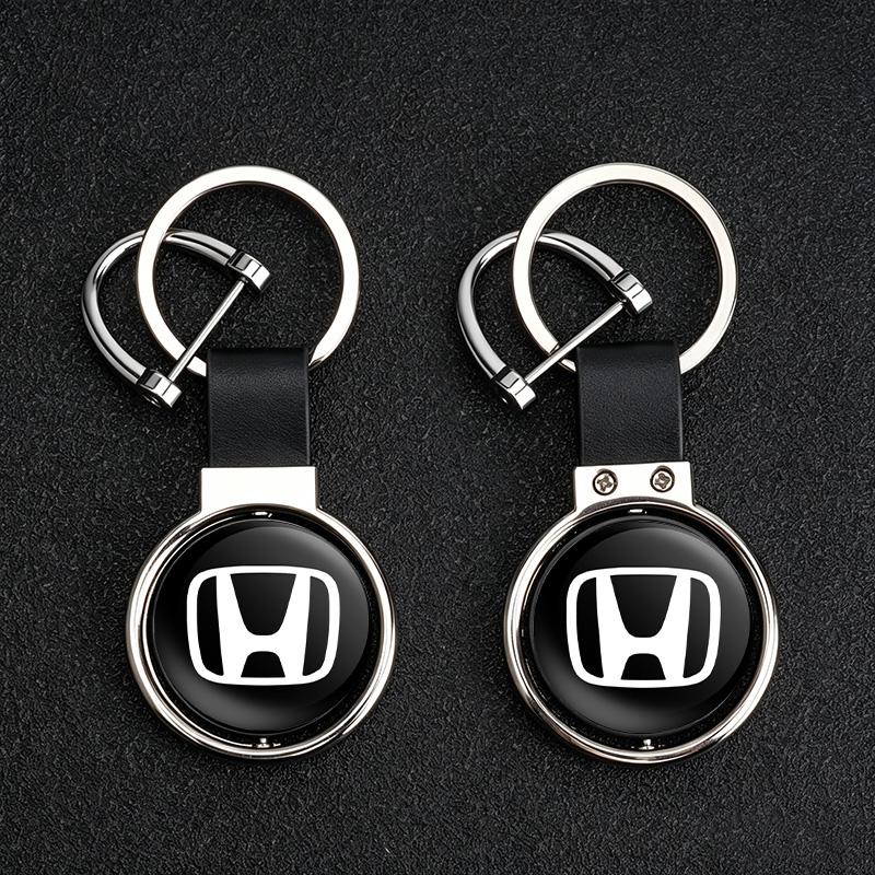 Car Styling Alloy Keyring Motorcycle Leather Keychain For Honda Mugen Power CBR Civic Fit Jazz Accord Pilot CRV Odyssey City HRV LK6