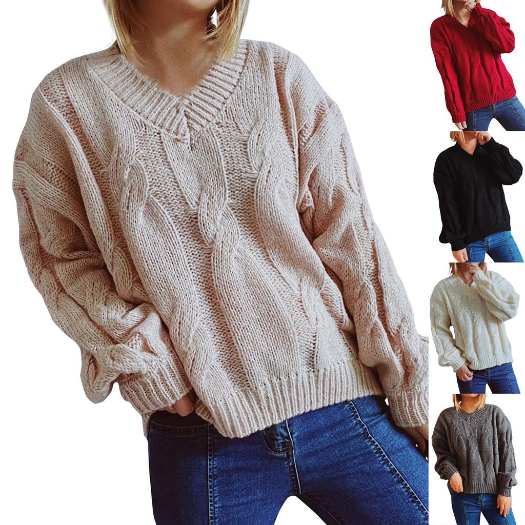 Fashion Women  And Winter Printing Knitted Long Sleeve Pullover Sweater Casual Sweater