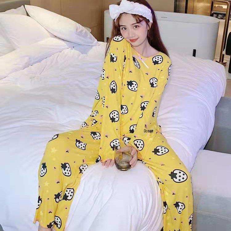 Women's Summer Cartoon Pajamas: Loose-Fit, Short-Sleeved, Casual National Tide for Cute Home Wear