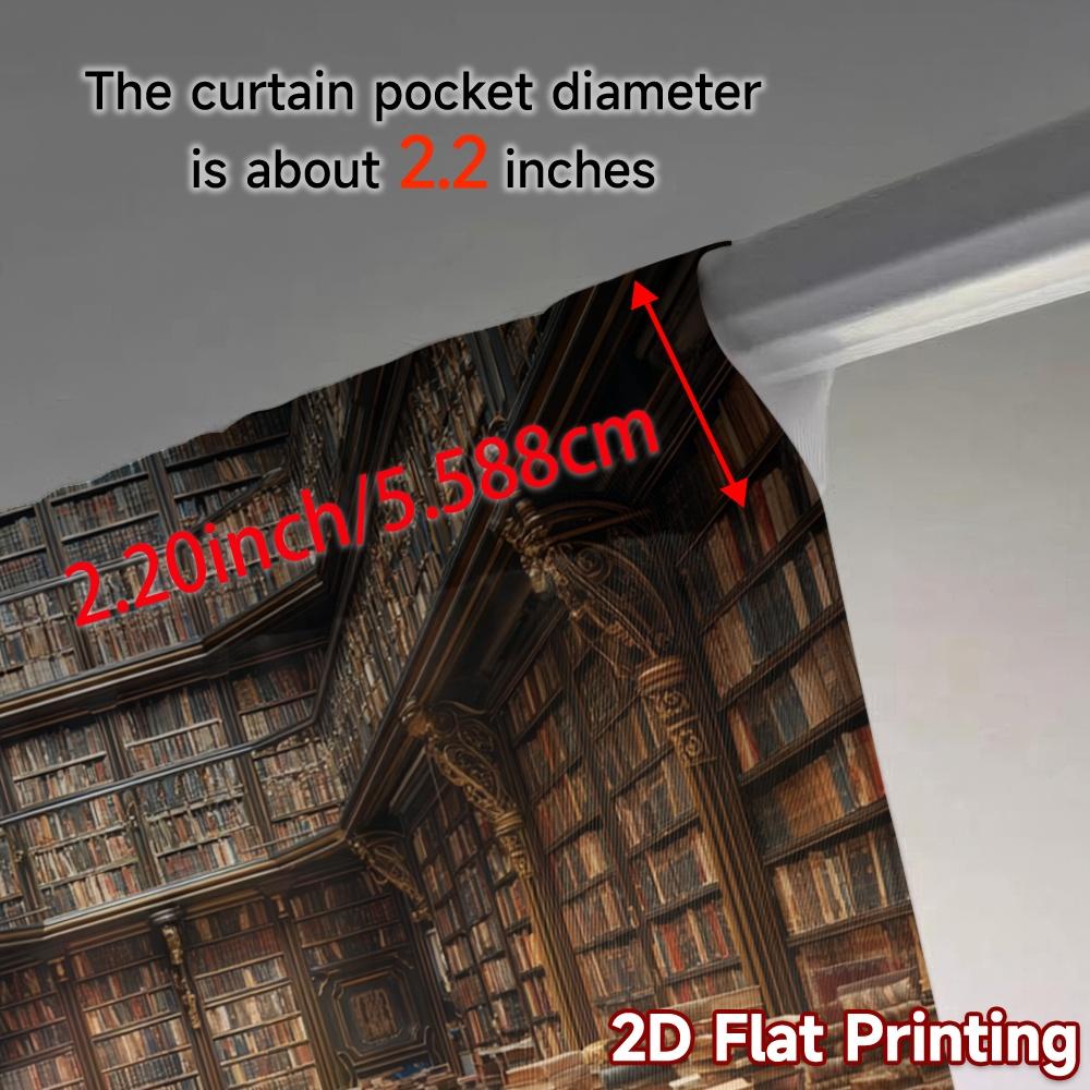 Set Of 2 Flat Printing Curtains Without Rod Literary Maze Popular Window Treatment Fabric Curtain Polyester Machine Washable