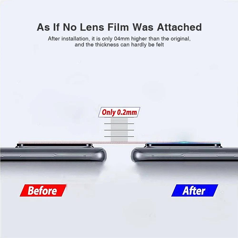 1Set High-end Metal Ring HD Camera Lens Film For Samsung Galaxy Z Flip 7 6 5 4 3 Anti-scratch Tempered Glass Lens Protect Cover
