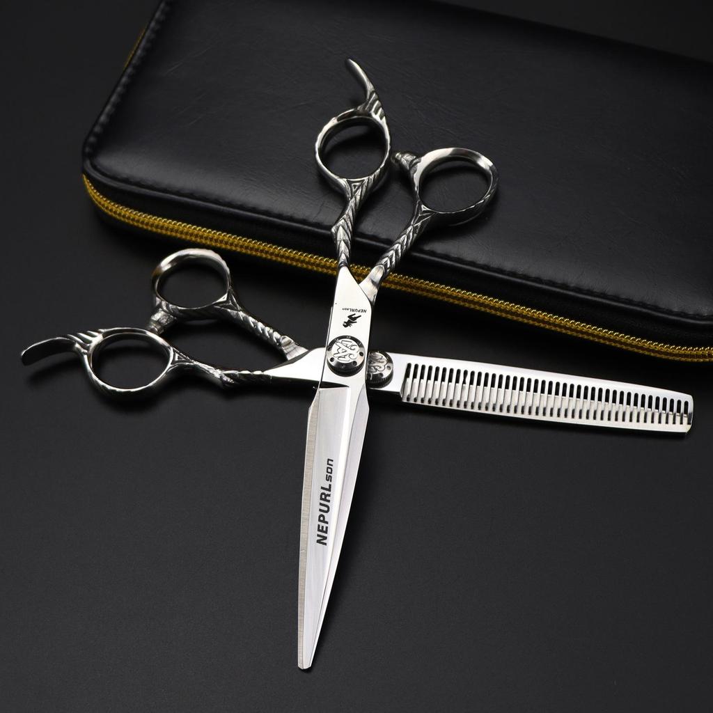 7.0-Inch DMX-70 Dimashi Straight & Thinning Hairdressing Pet Shears