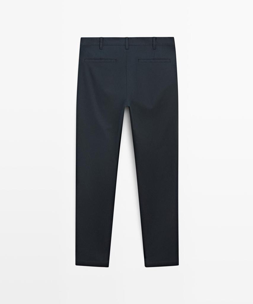 Masimodutti Cotton Blend Slim Fit Pants