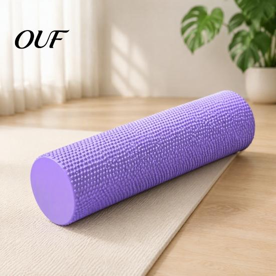 Lightweight Workout Equipment EVA Foam Roller for Yoga Pilates, Textured Muscle Massage Roller, Dotted Texture Back Pain Physical Therapy Deep Tissue