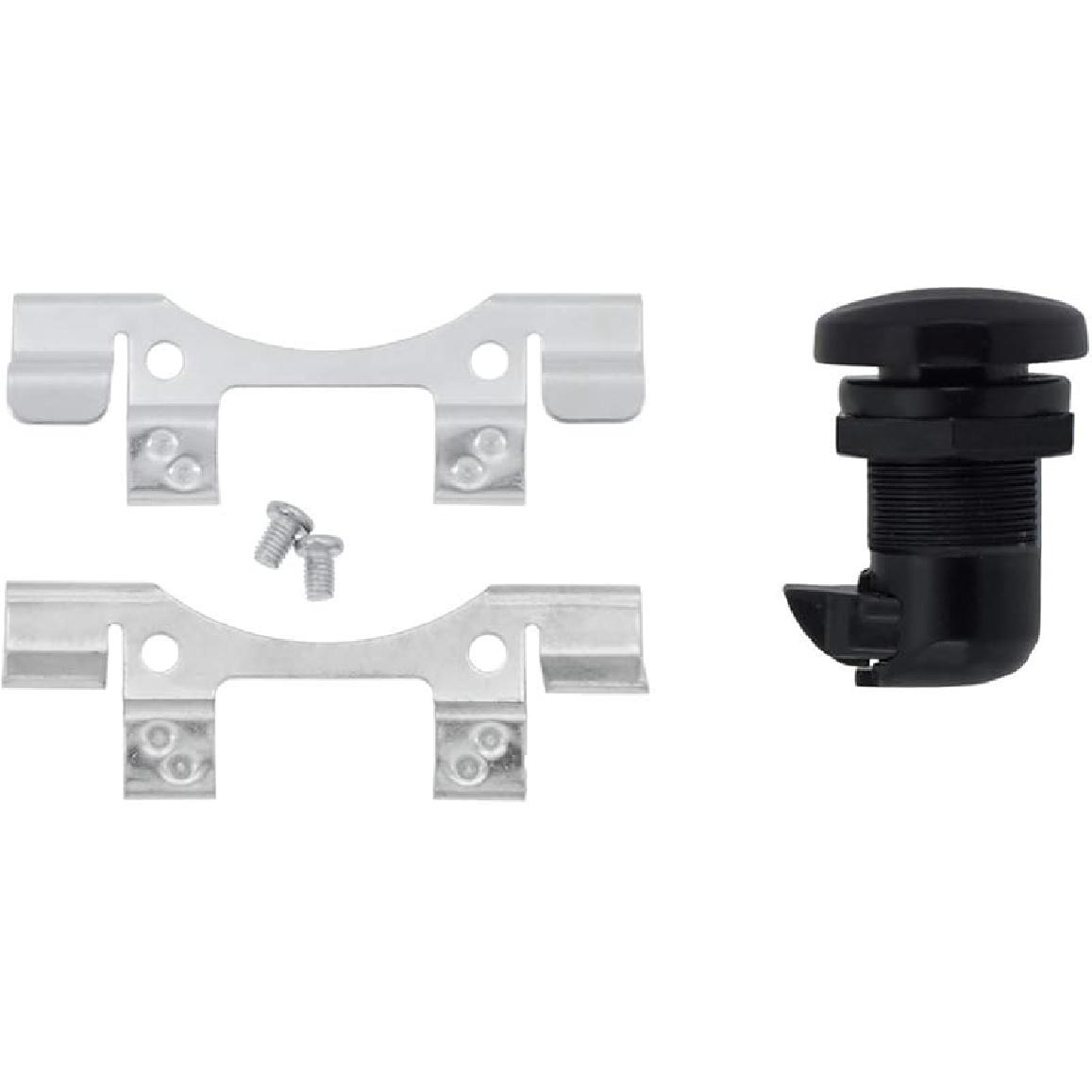 

HDBUBALUS Защелка топливного лючка мотоцикла, нажимная, для Harley Touring Electra Glide Road Glide 1992-2023, хром чёрный