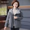 XueZhongFei Short Hooded Down Jacket for Seniors