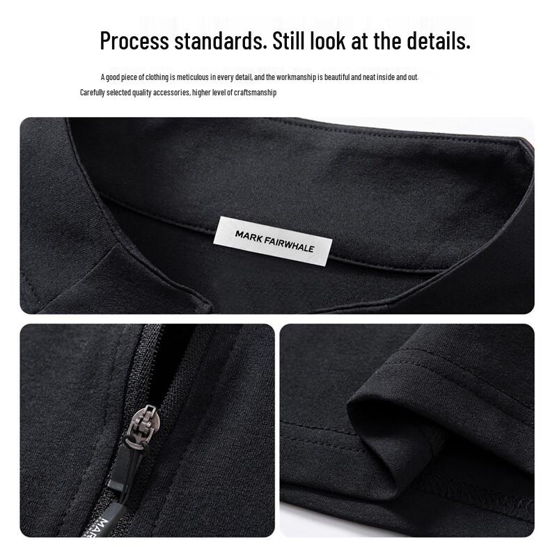 Mark Fairwhale Men's Half-Zip Long-Sleeve T-Shirt