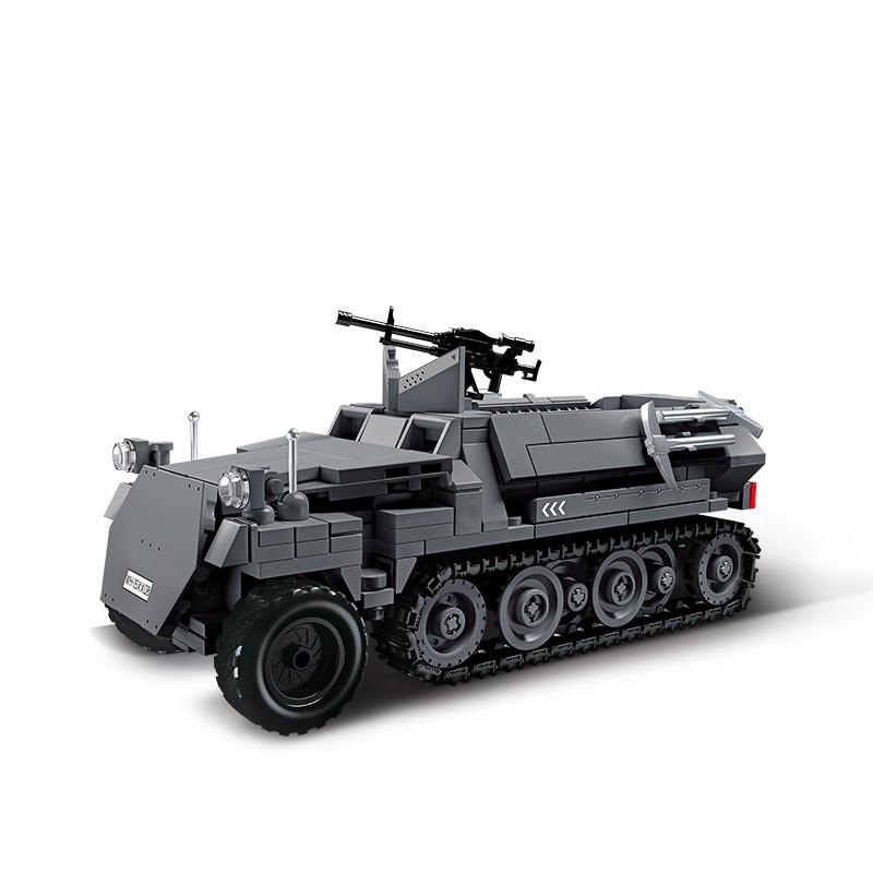 World War Military Main Battle Tank Cannon Armor Vehicle MOC Building Blocks Bricks Model DIY Assembly Toys For Kids