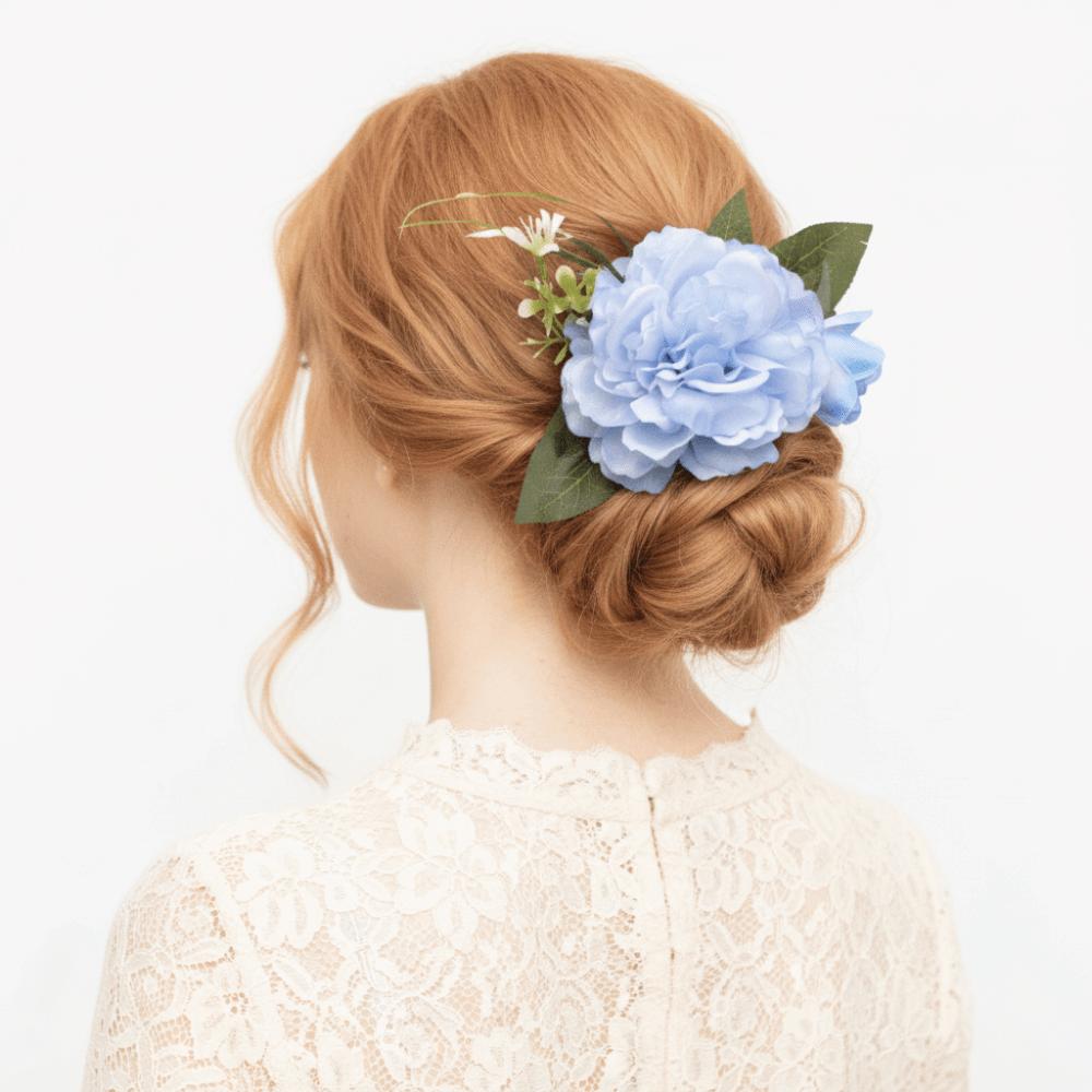 Hair Clip Flower Hair Comb Side Clip Wedding Bride Accessories Simple Flower Hairpin  Girl