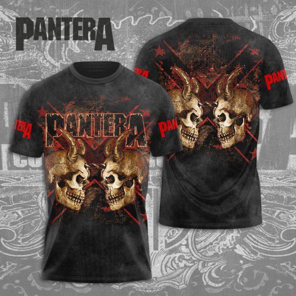 Populaire Groupe de Heavy Metal Rock Pantera Impression 3D Hommes Femmes T-shirt Col Rond Manches Courtes Hip Hop Haut Streetwear Décontracté T-shirts Adultes
