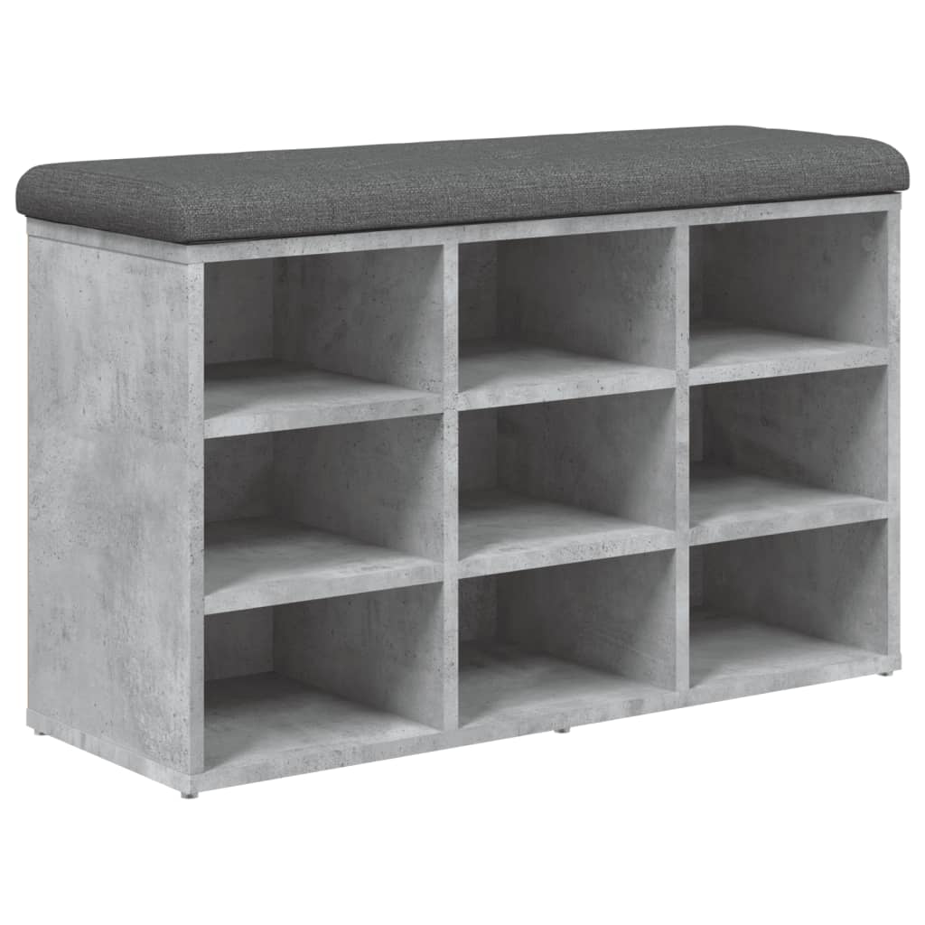 Schuhbank für den Eingangsbereich, mit Platz für 9 Paar Schuhe, vielseitig einsetzbare Schuhbank, 82 x 32 x 50 cm