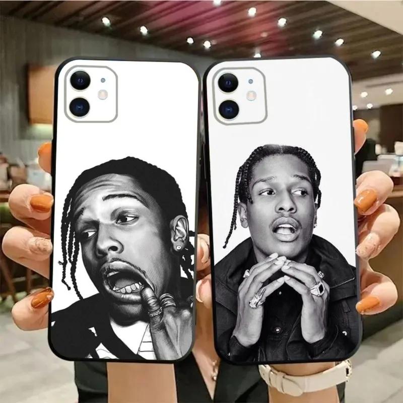 Popular Rapper ASAP Rocky Phone Case For iPhone 16 15 14 13 12 11 Pro Max Mini X XS XR SE 7 8 Plus Shockproof Soft Cover Fundas