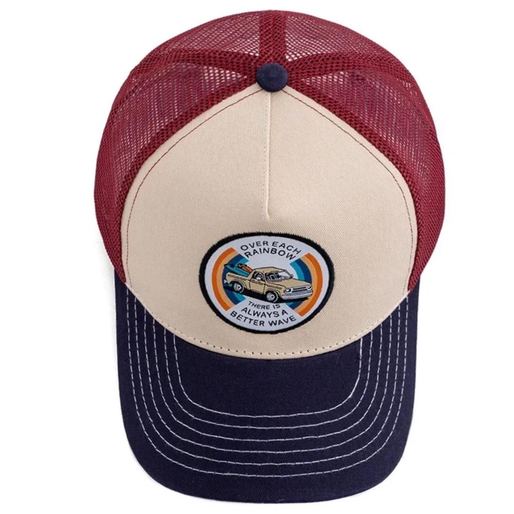 Unisex Geborduurde Trucker Pet Mesh Baseballpet Zomer Buiten Zonbescherming Trend Pet Pet Voor Mannen Vrouwen