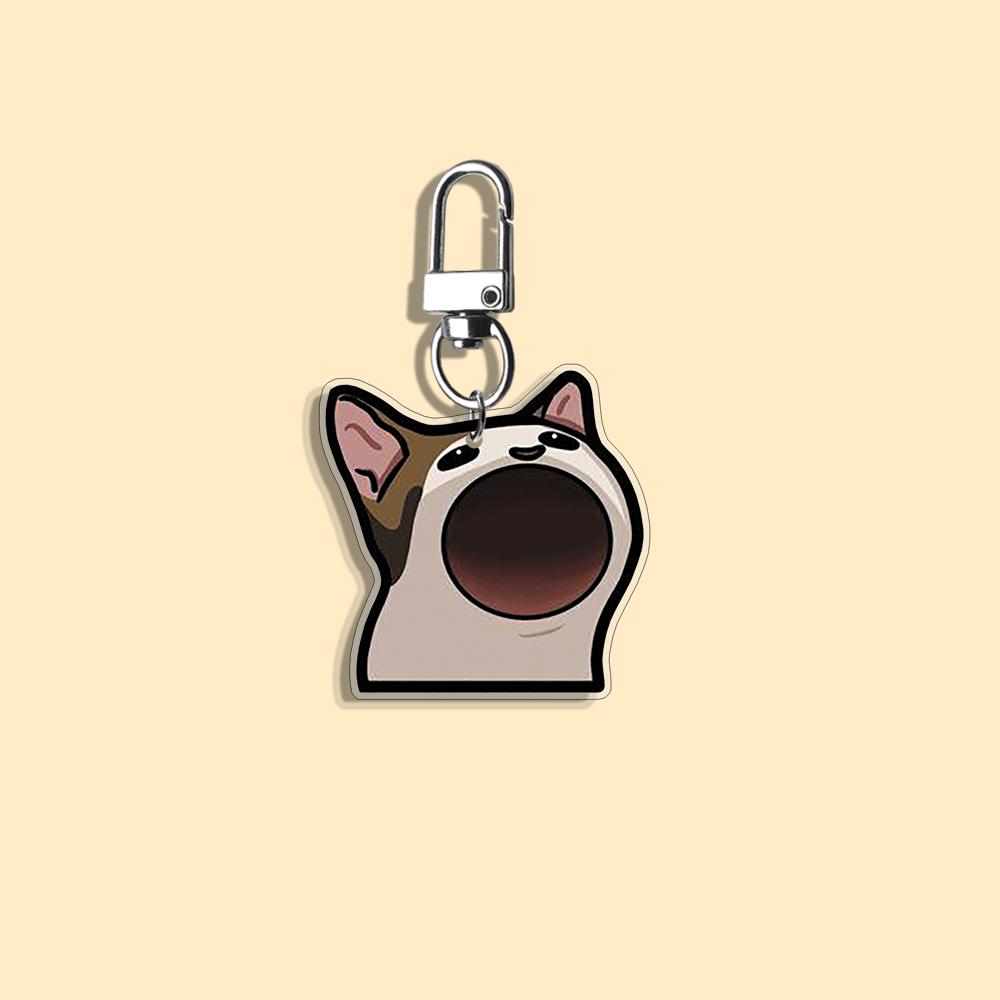 Funny Cat Keychain Student Gift Bag Women's Bag Cute Things Gift For Best Friends Cartoon