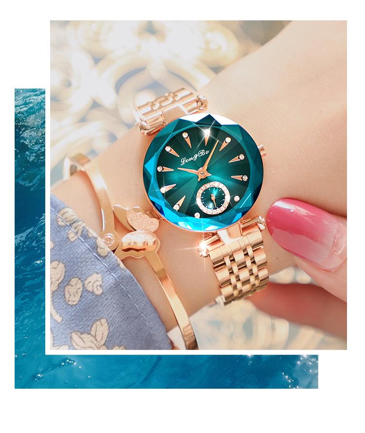 Longbo Women's Waterproof Fashion Quartz Watch with Live Broadcast and Minimalist Design
