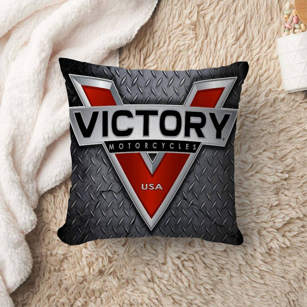 V-Victorys Motorcycles Racing Office Cushion Pillowcase Car Cushion Cover45X45Cm Lumbar Pillowcase Sofa Pillowcover